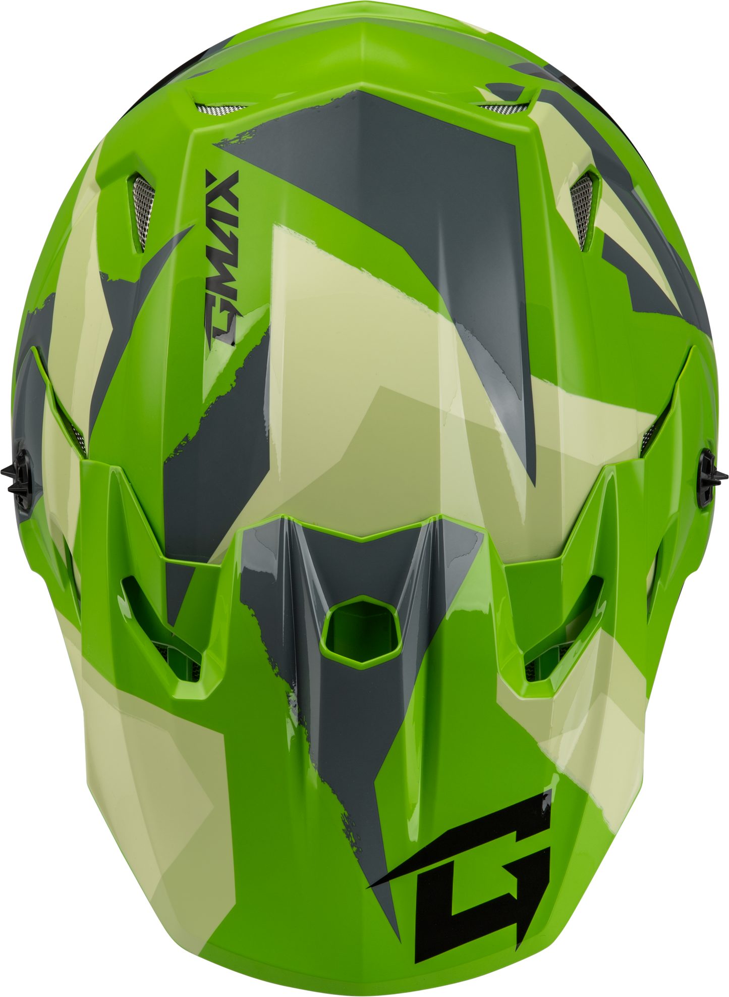 Mx 96s Splinter Helmet Green/Grey/Black Lg