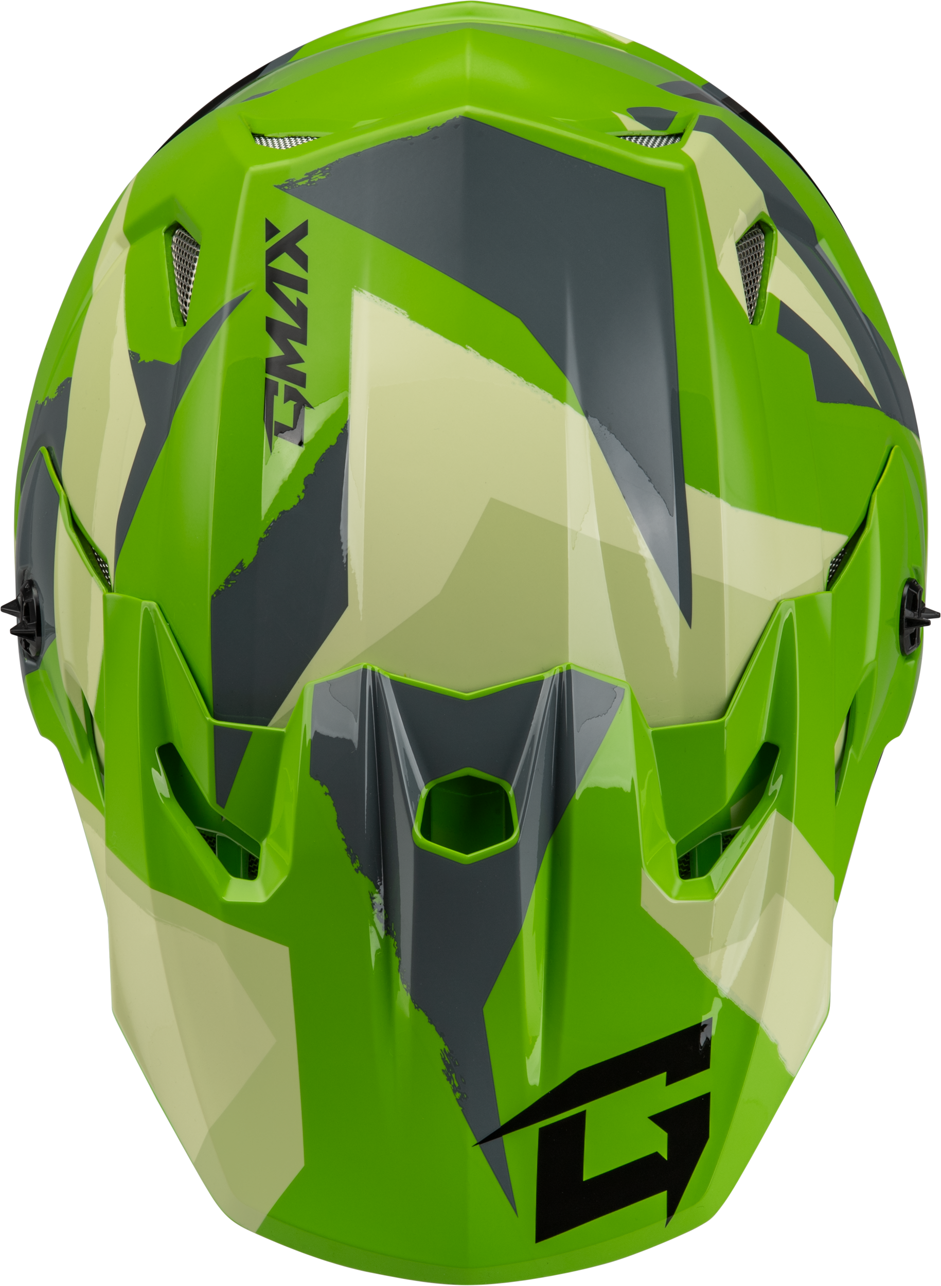 Mx 96s Splinter Helmet Green/Grey/Black Lg