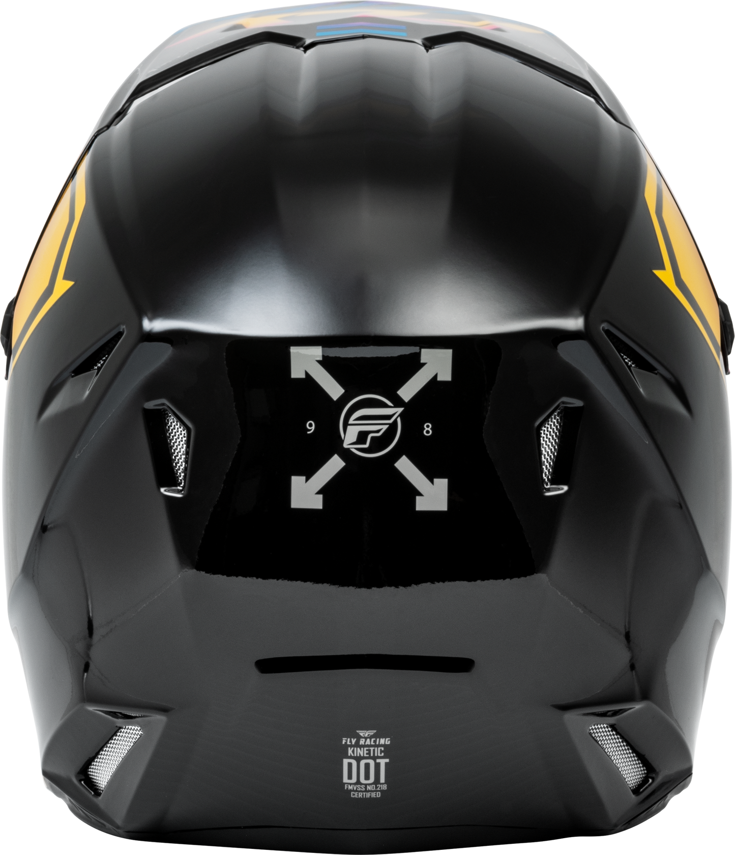 Youth Kinetic Menace Helmet Black/Sunrise Yl