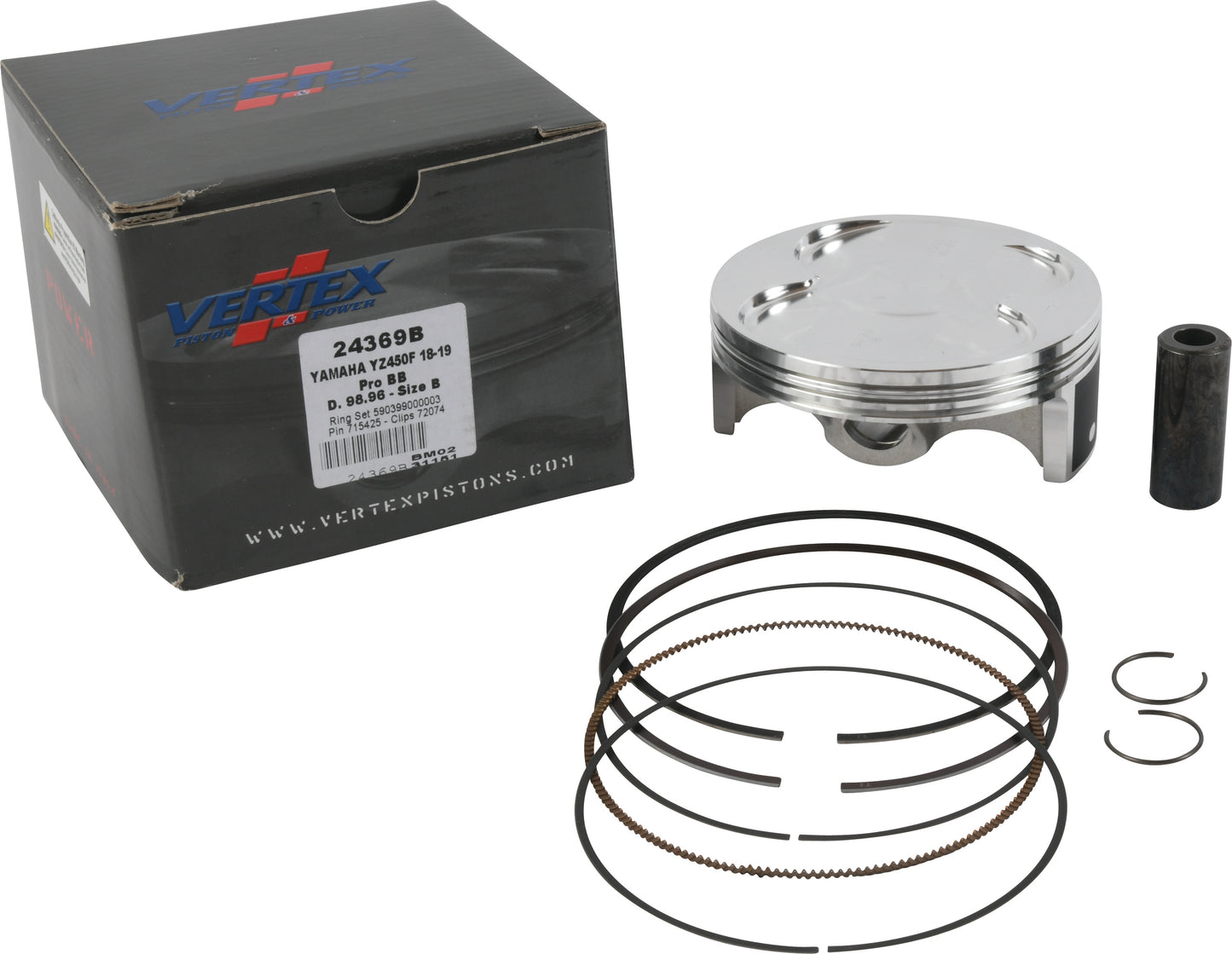 Piston Kit Bb Forged 98.96/+2.00 12.8:1 Yam