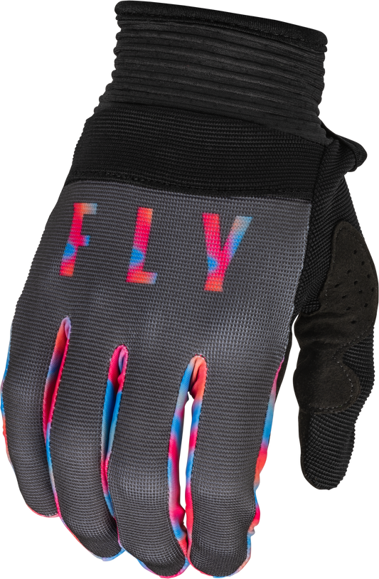 Youth F 16 Gloves Grey/Pink/Blue Ym