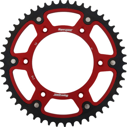 Rear Stealth Sprocket Alu/Stl 50t 520 Red Hon