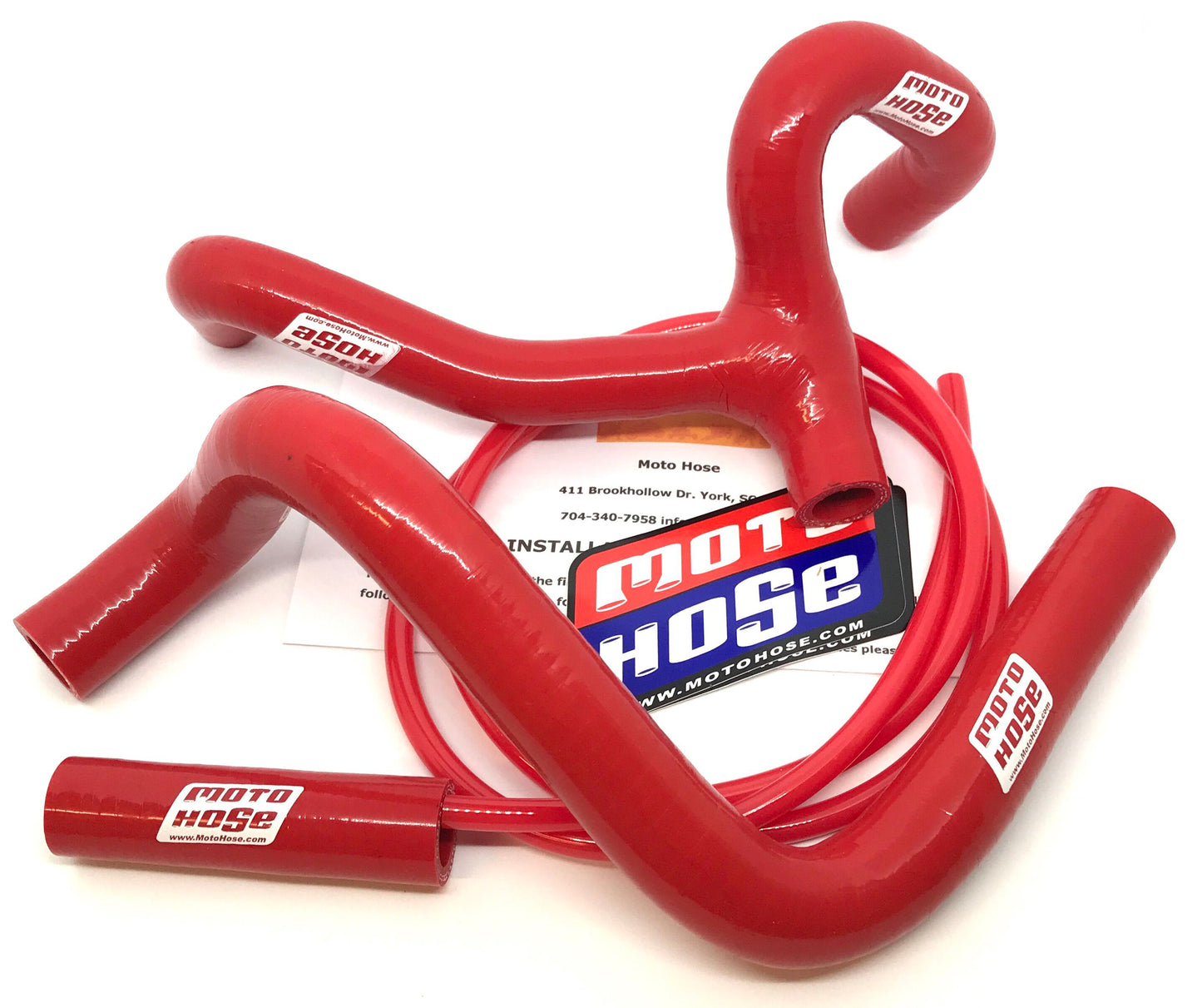 Y Hose Kit Red Suz Rmz450