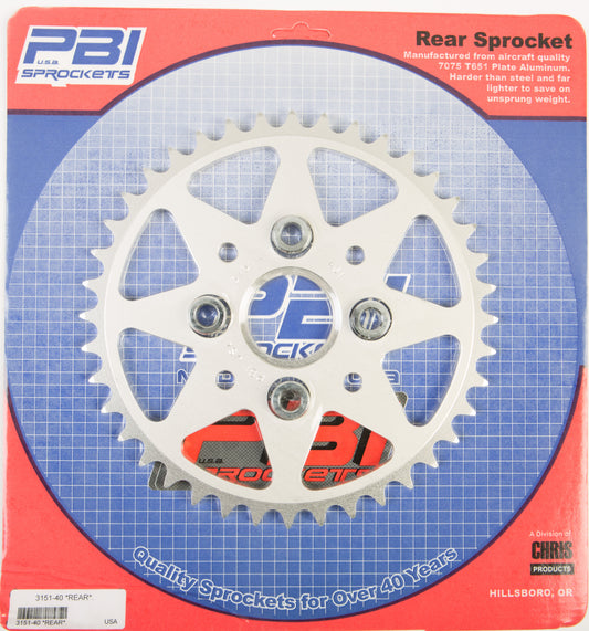 Rear Sprocket Aluminum 40t 520 Hon