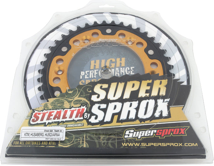 Rear Stealth Sprocket Alu/Stl 42t 520 Gld Husq/Ktm