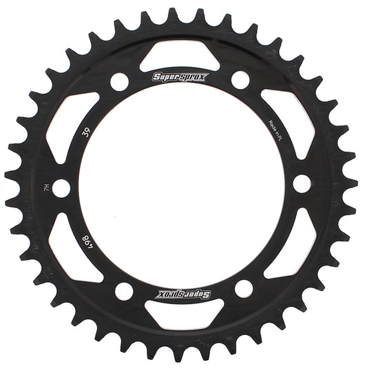 Rear Sprocket Steel 39t 525 Blk Kaw/Suz