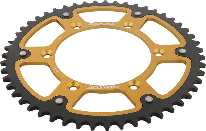 Rear Stealth Sprocket Alu/Stl 51t 520 Gld Suz