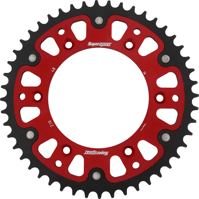 Rear Stealth Sprocket Alu/Stl 48t 520 Red Hon