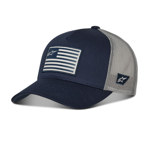 Flag Snapback Hat Navy/Grey O/S