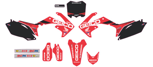 Complete Kit 19 Geico Honda Crf250 Black Bg