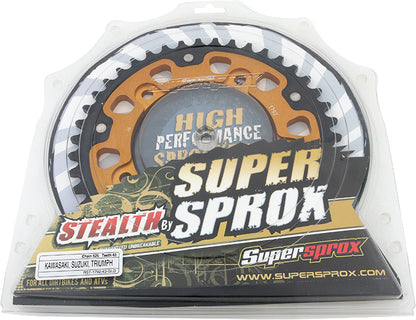 Rear Stealth Sprocket Alu/Stl 43t 525 Gld Suz/Tri