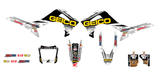 2014 Geico Honda Camo Complete Kit White