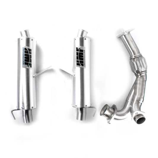 Utility Performance Dual 3/4 Exhaust Brushed