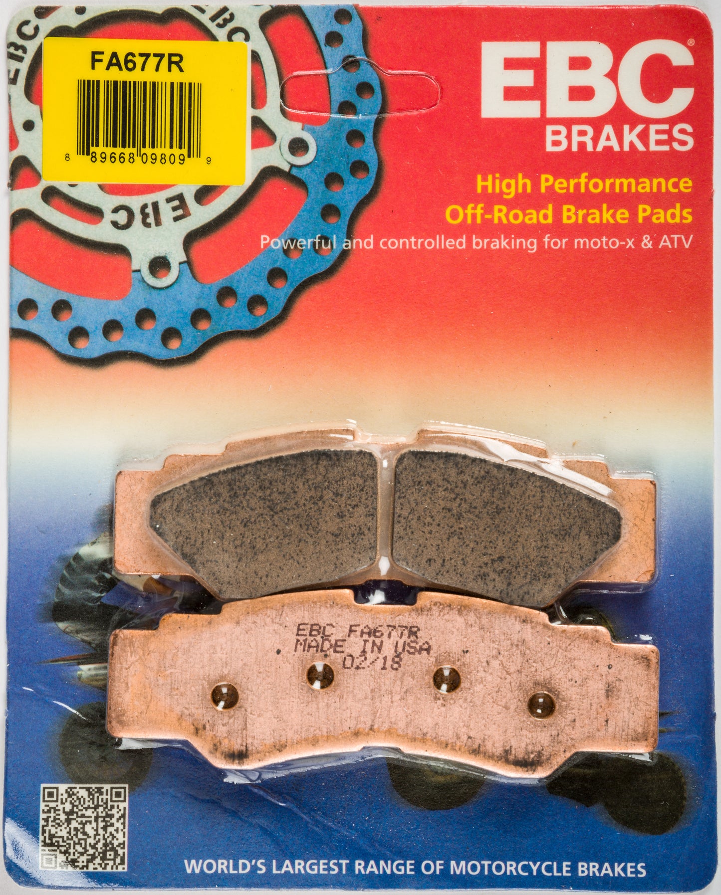 Brake Pads Fa677r Sintered R Series