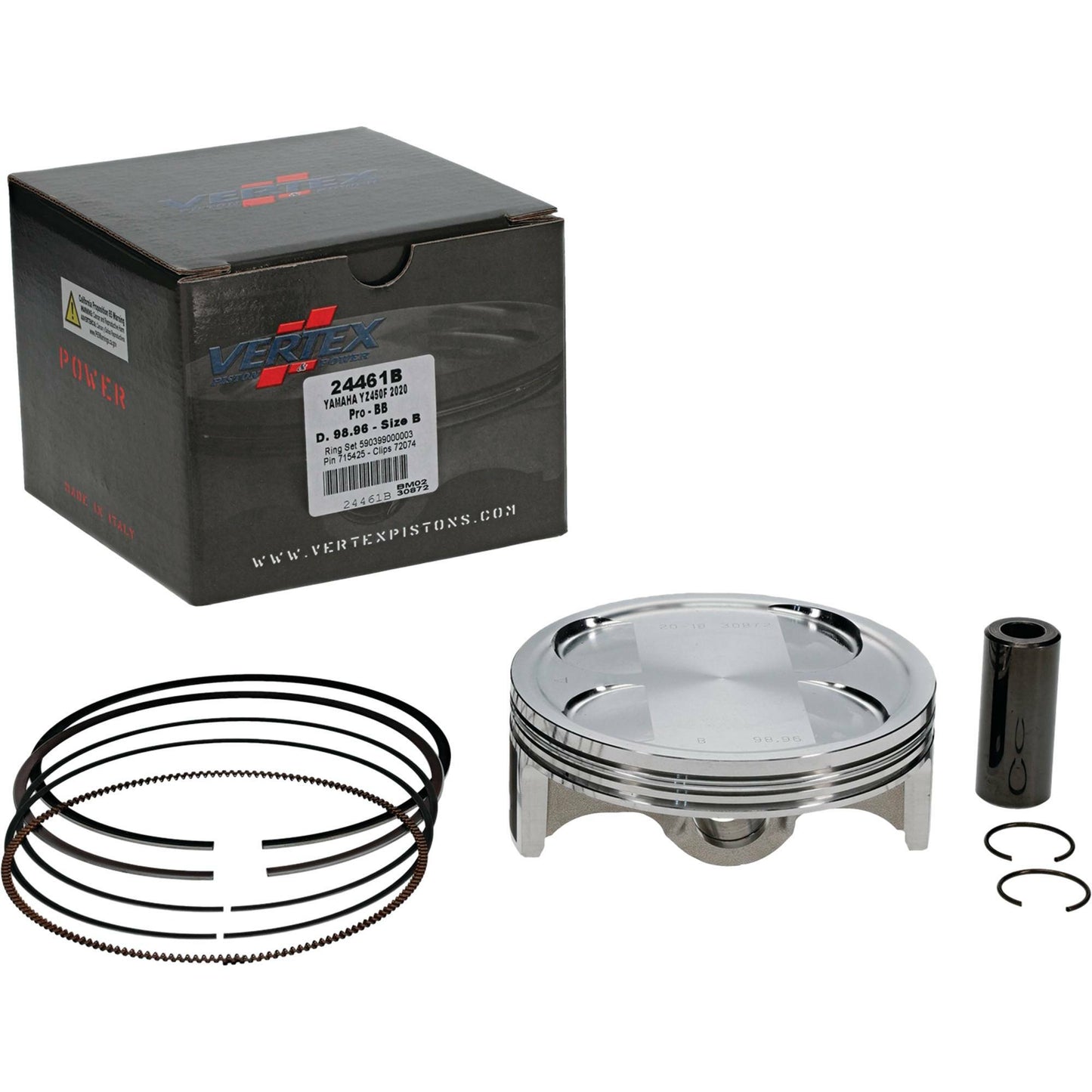 Piston Kit Bb Forged 98.96/+2.00 12.8:1 Yam