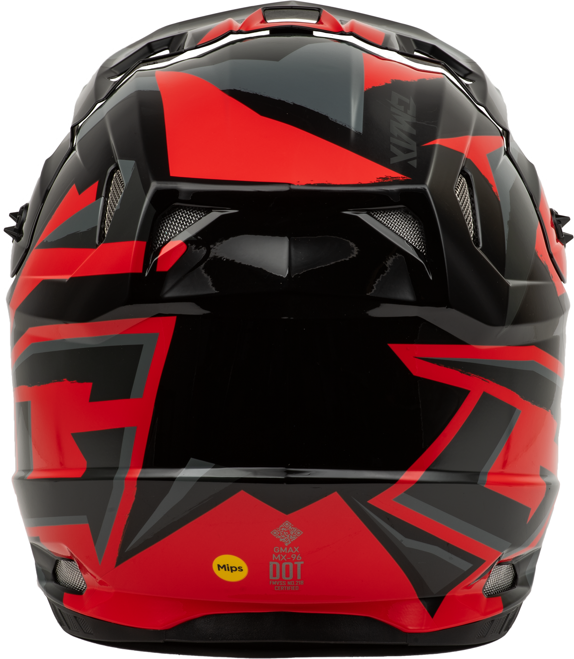 Mx 96s Splinter Helmet Black/Red Sm