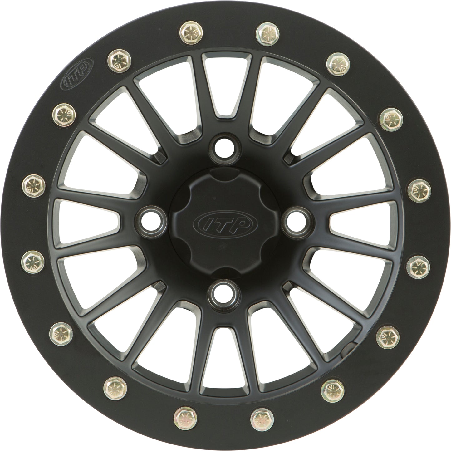 Sd Bead Lock 12x7 4/110 5+2 M.Blk   Black Ring