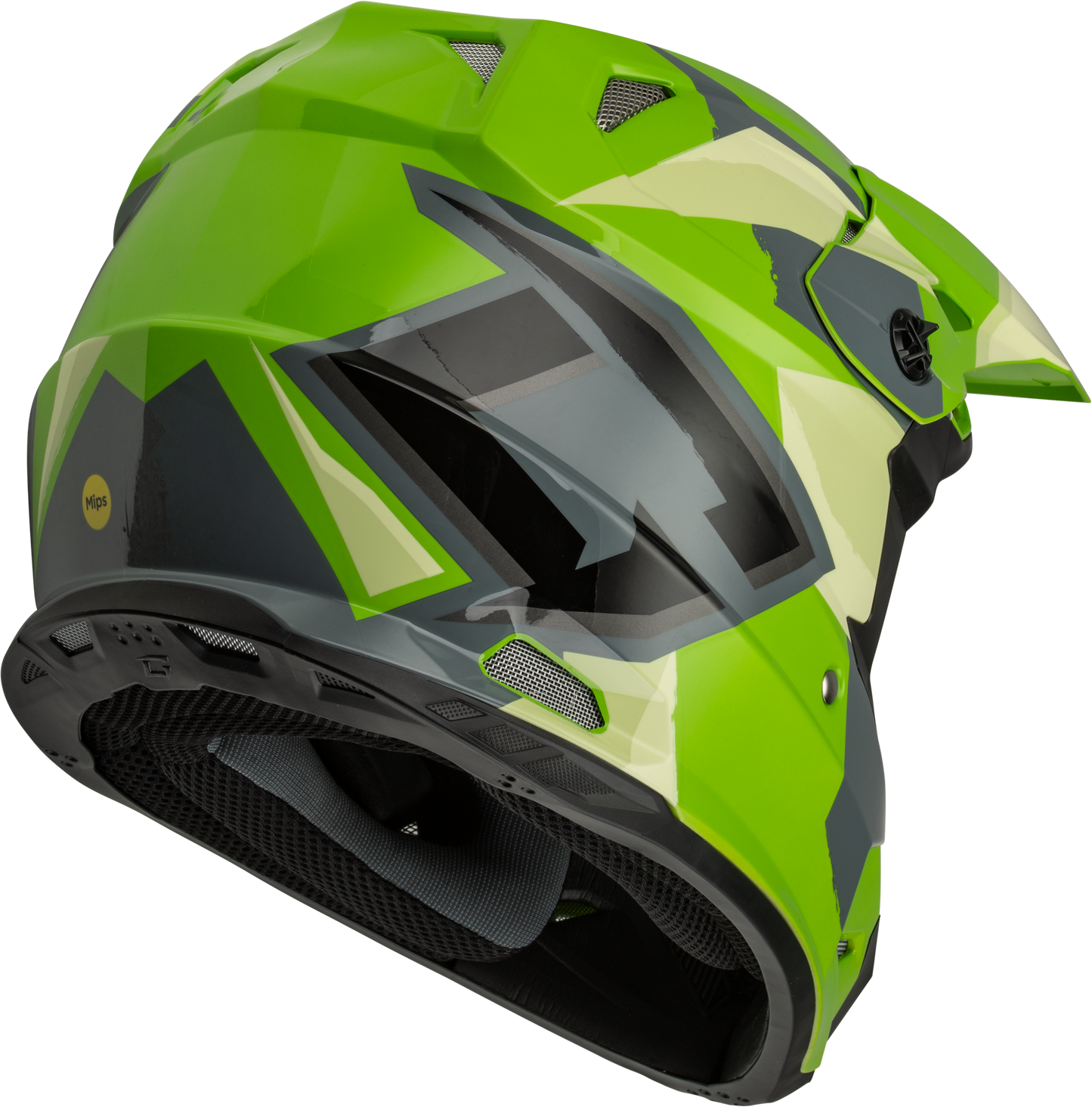 Mx 96s Splinter Helmet Green/Grey/Black Sm