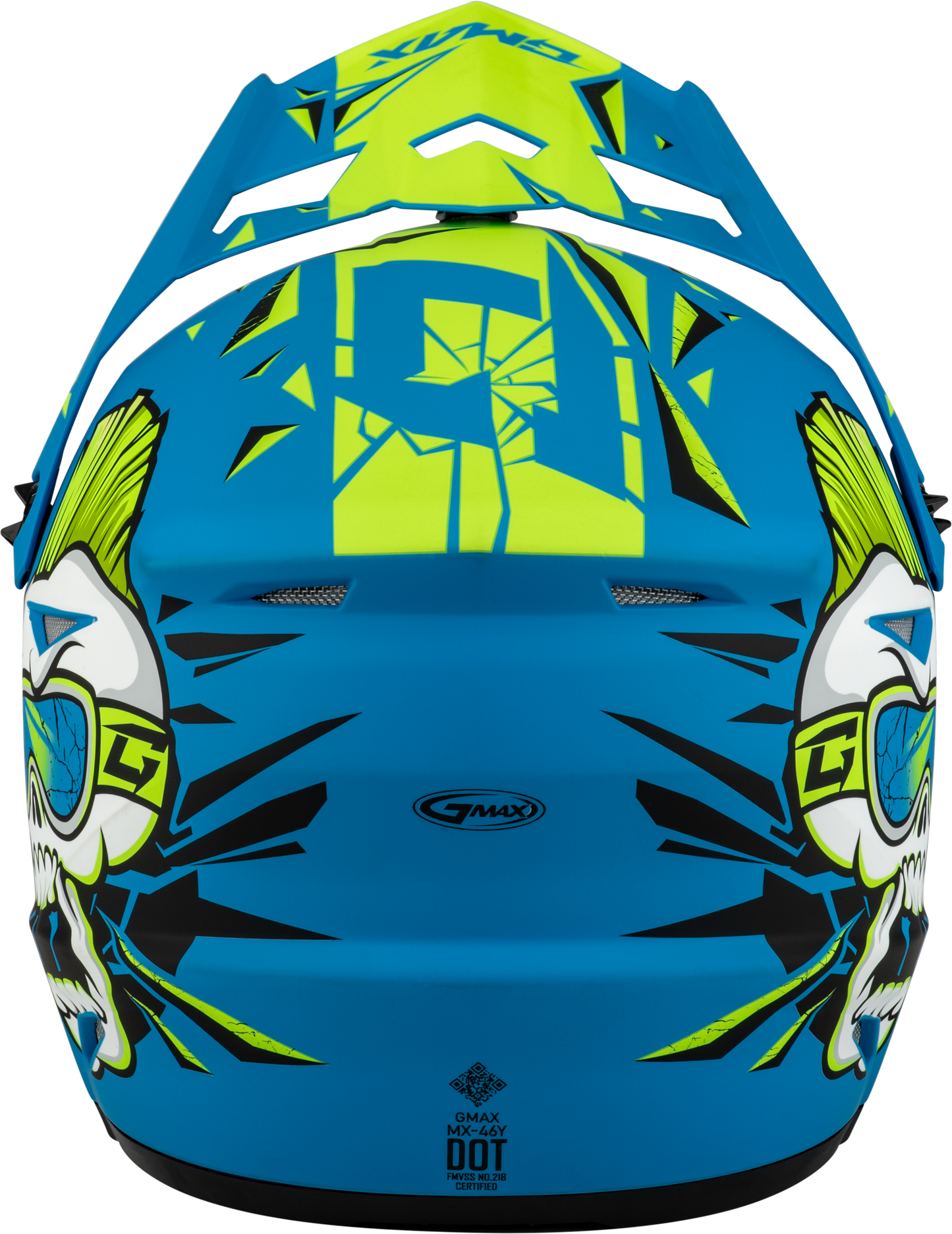 Youth Mx 46y Unstable Helmet Matte Blue/Green Ym