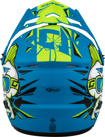 Youth Mx 46y Unstable Helmet Matte Blue/Green Ym