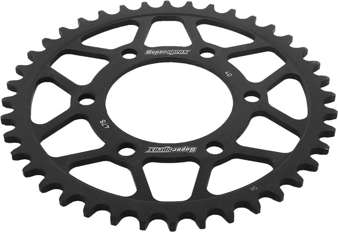 Rear Sprocket Steel 40t 520 Blk Kaw/Pol