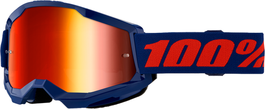 Strata 2 Goggle Navy Mirror Red Lens