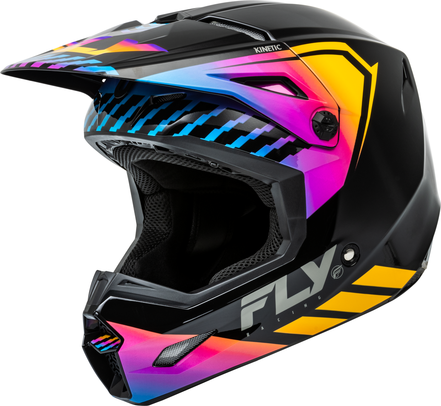 Youth Kinetic Menace Helmet Black/Sunrise Yl