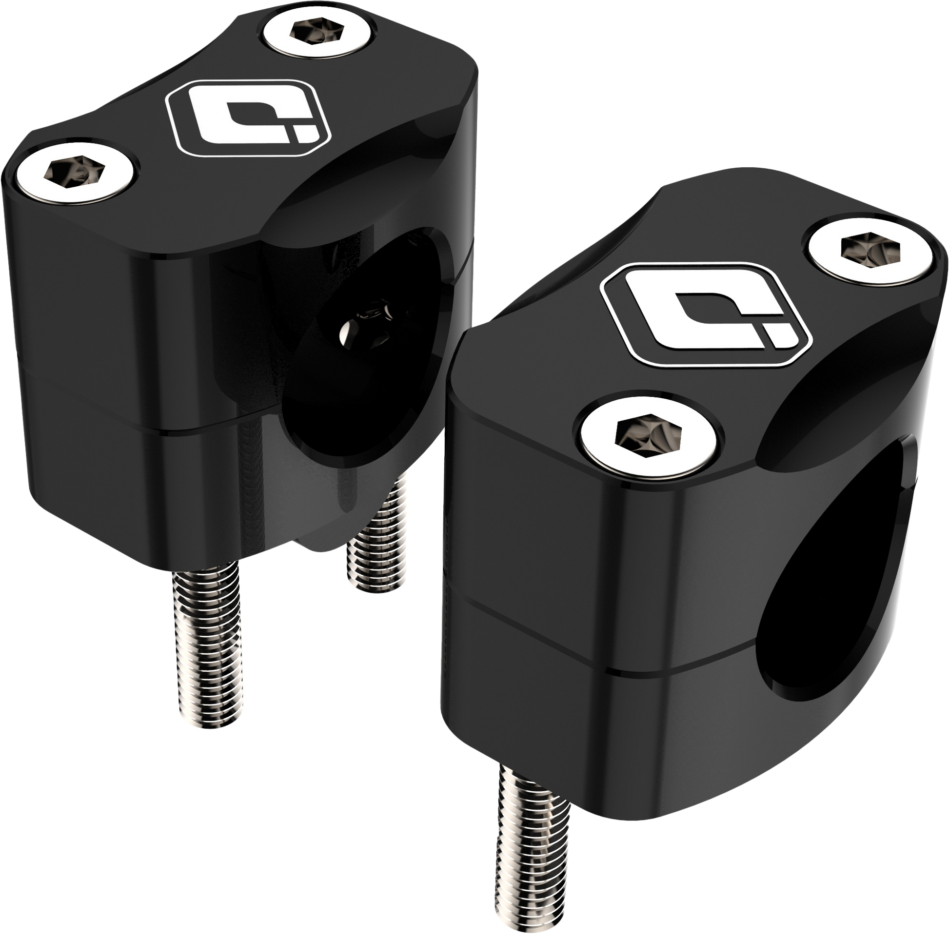 Bar Adapters 7/8" To 1 1/8" 15mm Rise Black