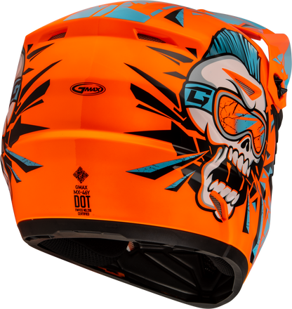 Youth Mx 46y Unstable Helmet Hi Vis Orange/Blue Yl