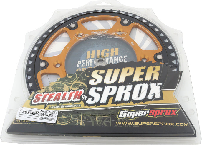 Rear Stealth Sprocket Alu/Stl 50t 520 Gld Hus/Husq/Ktm