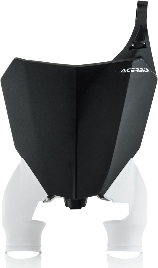 Front Number Plate Black/White