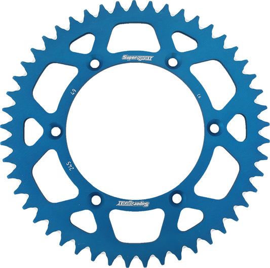 Rear Sprocket Aluminum 49t 520 Blu Yam