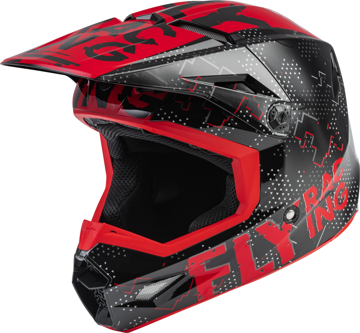 Youth Kinetic Scan Helmet Black/Red Ym