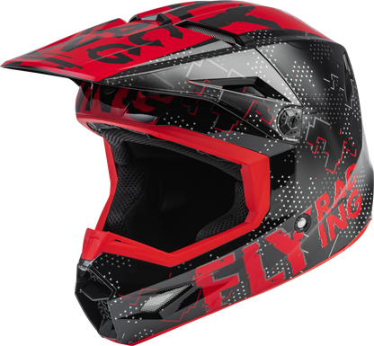 Youth Kinetic Scan Helmet Black/Red Ym