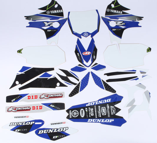 Yamaha Raceline Graphics Complete Graphic Kit White