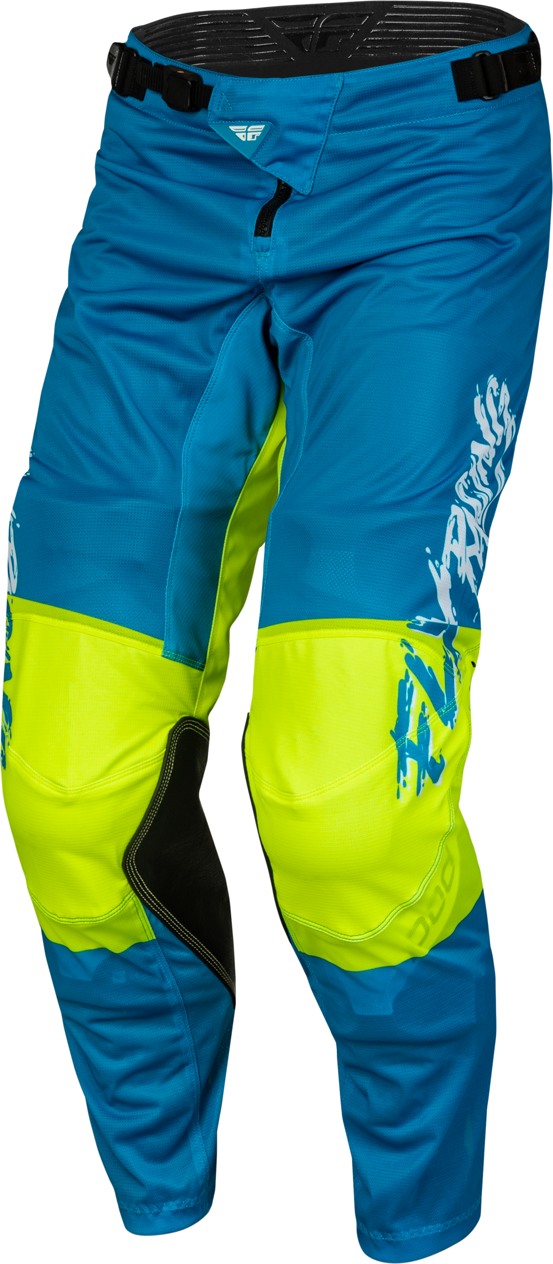 Youth Kinetic Mesh Khaos Pants Blue/White/Hi Vis Sz 22