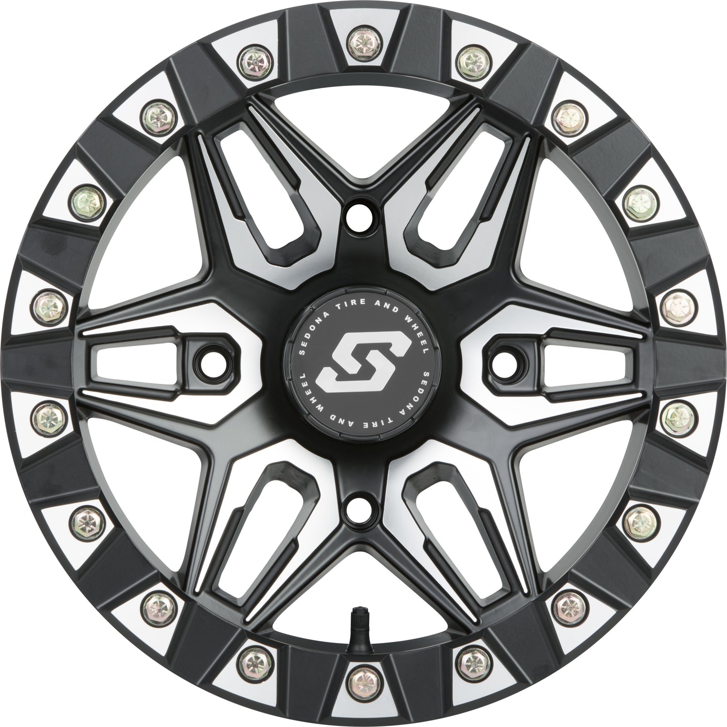 Split 6 Bdlk Wheel 14x7 4/110 5+2 (+10mm) Blk/Machined