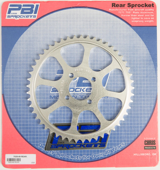 Rear Sprocket Aluminum 49t 428 Yam