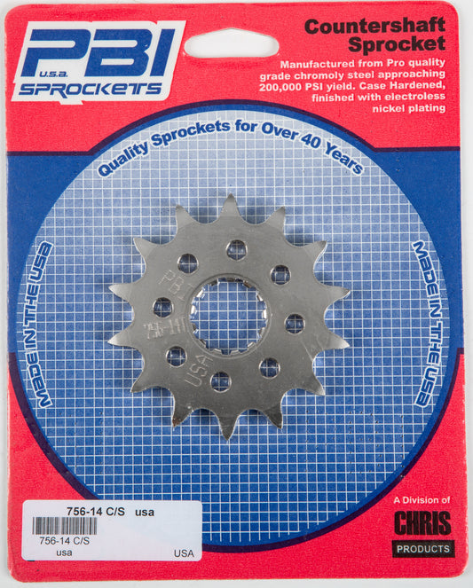 Front Cs Sprocket Steel 14t 520 Kaw/Suz/Yam