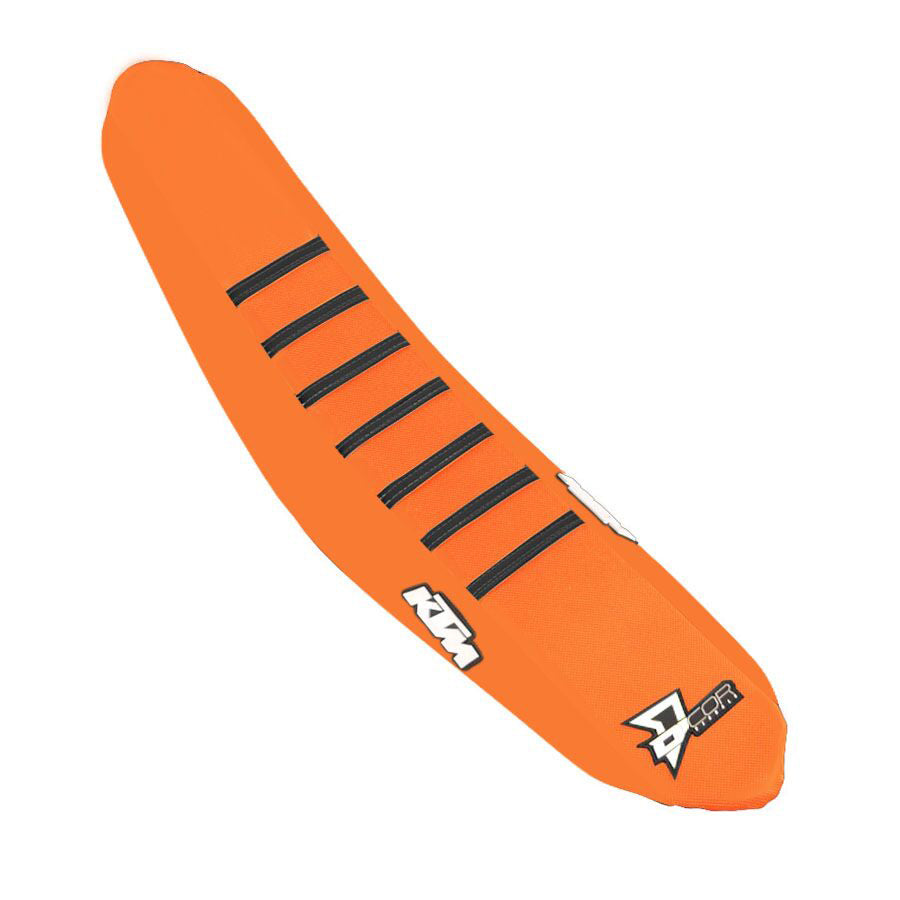 Seat Cover Orange Black Ribs Ktm Sx/F 125 450