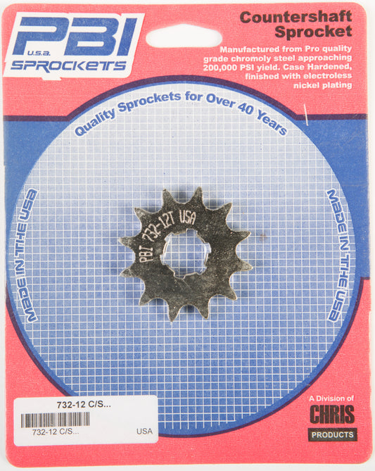 Front Cs Sprocket Steel 12t 428 Kaw/Suz/Yam