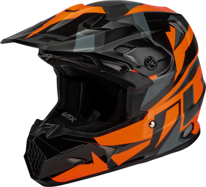 Mx 96s Splinter Helmet Black/Orange Md