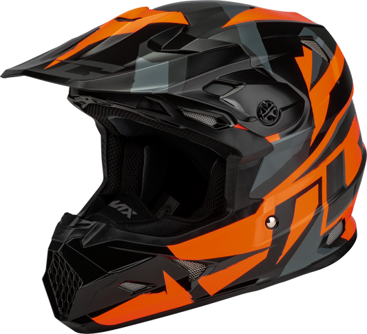 Mx 96s Splinter Helmet Black/Orange Md