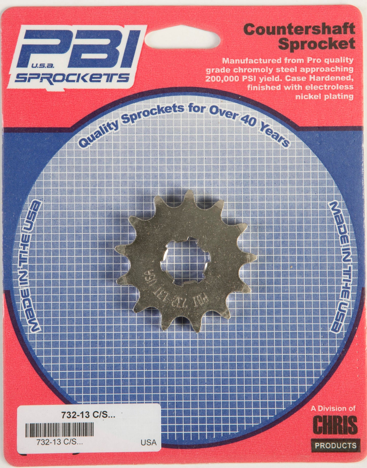 Front Cs Sprocket Steel 13t 428 Kaw/Suz/Yam