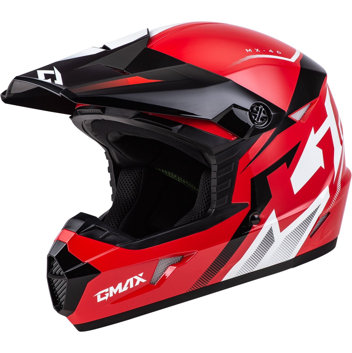 Mx 46 Compound Helmet Red/Black/White Ys