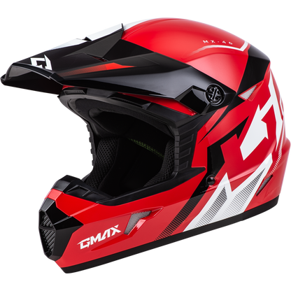 Mx 46 Compound Helmet Red/Black/White Ys