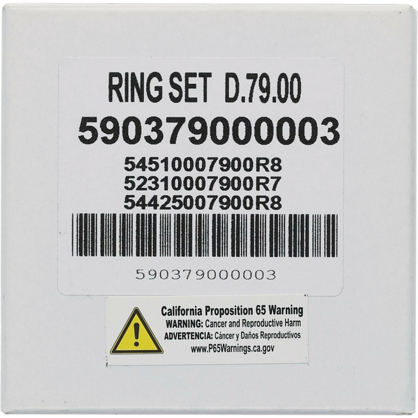 Piston Rings 78.96mm Hon For Vertex Pistons Only