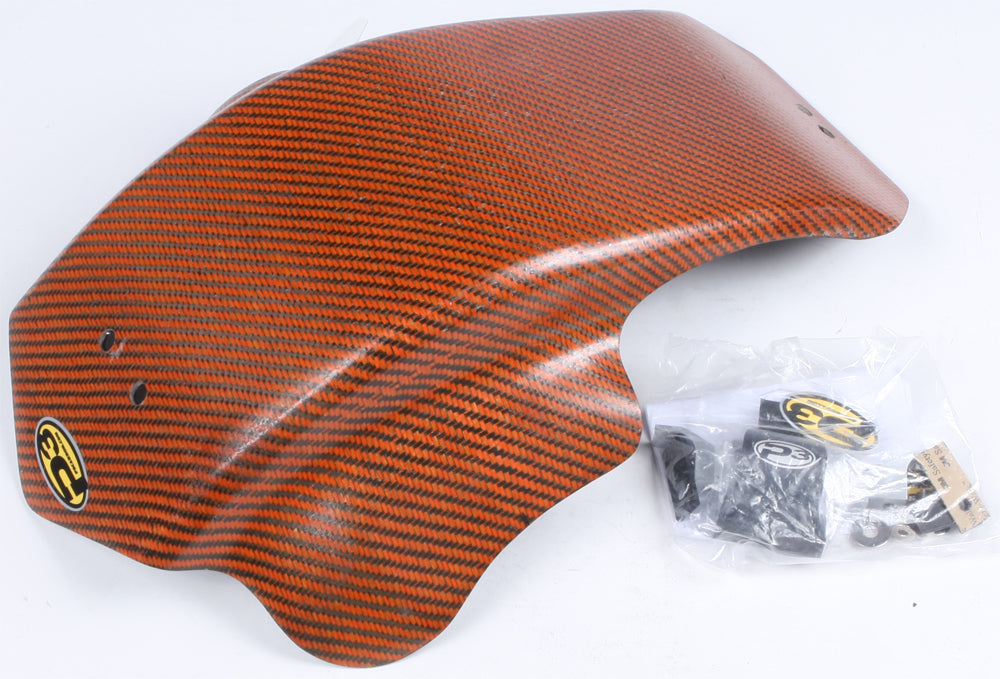 Skid Plate Carbon Fiber Orange