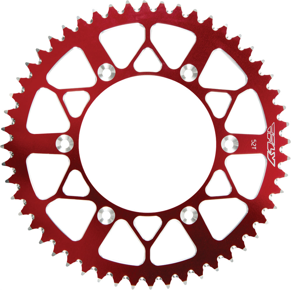 Rear Sprocket Aluminum 52t 520 Red Hon