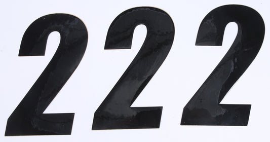 Number 2 Black 6" 3/Pk